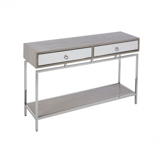 Hawkins Ash and Silver Console Table 