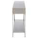 Hawkins Ash and Silver Console Table 