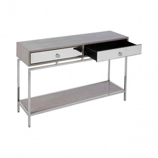 Hawkins Ash and Silver Console Table 