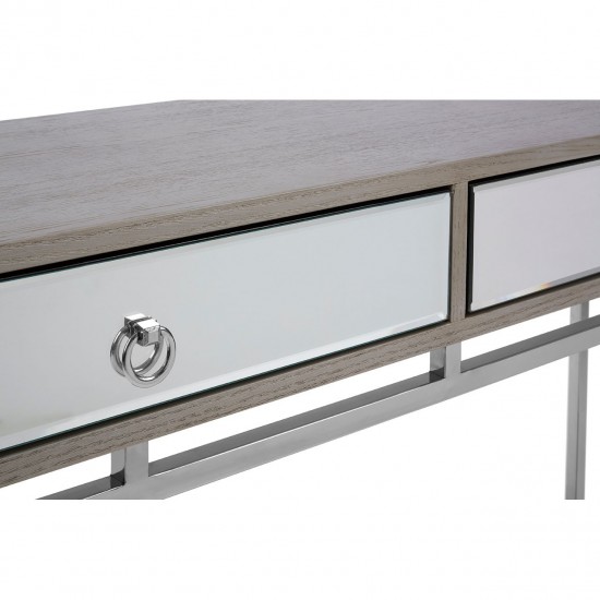 Hawkins Ash and Silver Console Table 