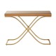 Kingston Brown Glass and Gold Finish Console Table