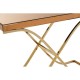Kingston Brown Glass and Gold Finish Console Table