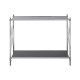 Ascot Chrome And Black Glass Console Table 