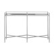 Ashbury Silver And Mirrored Glass Finish Console Table