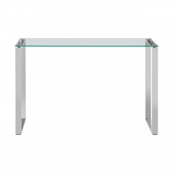 Stratus Chrome And Glass Minimal Console Table