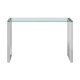 Stratus Chrome And Glass Minimal Console Table