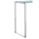 Stratus Chrome And Glass Minimal Console Table