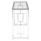 Stratus Chrome Finish Rectangle Base Console Table