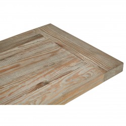 Madison Carved Light Wood and Chrome Finish Console Table