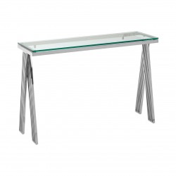 Albany Chrome And Glass Console Table 