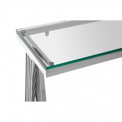 Albany Chrome And Glass Console Table 