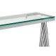 Albany Chrome And Glass Console Table 