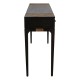 Errigal Dark Oak and Black Console Table