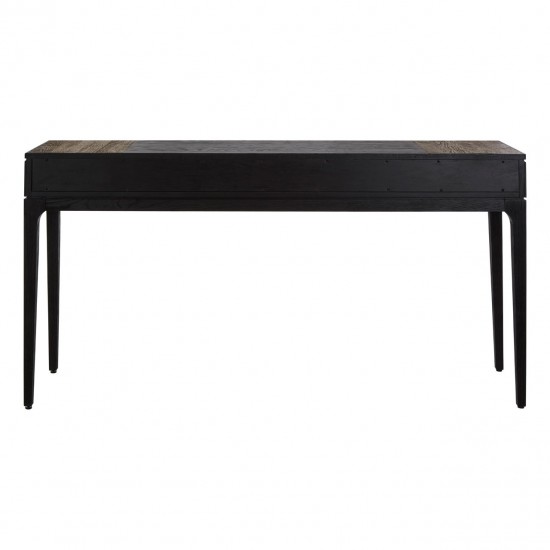 Errigal Dark Oak and Black Console Table
