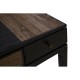 Errigal Dark Oak and Black Console Table
