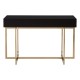 Astoria Black Gloss and Gold Finish Console Table 