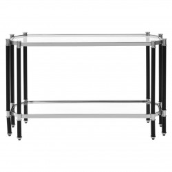 Earl Chrome And Black Console Table 