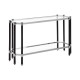 Earl Chrome And Black Console Table 