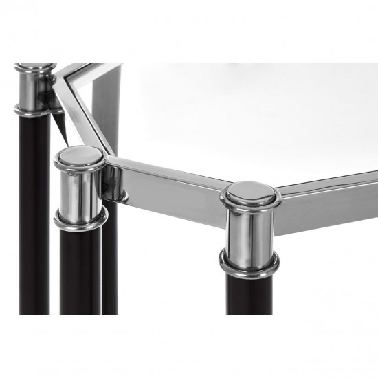 Earl Chrome And Black Console Table 