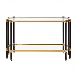 Earl Champagne And Black Console Table