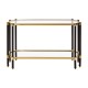 Earl Champagne And Black Console Table