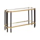 Earl Champagne And Black Console Table