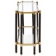 Earl Champagne And Black Console Table
