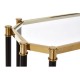 Earl Champagne And Black Console Table