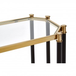 Earl Champagne And Black Console Table