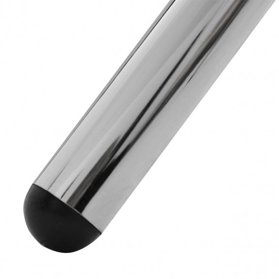 Lexington Storable Black Glass And Chrome Round Small Table 