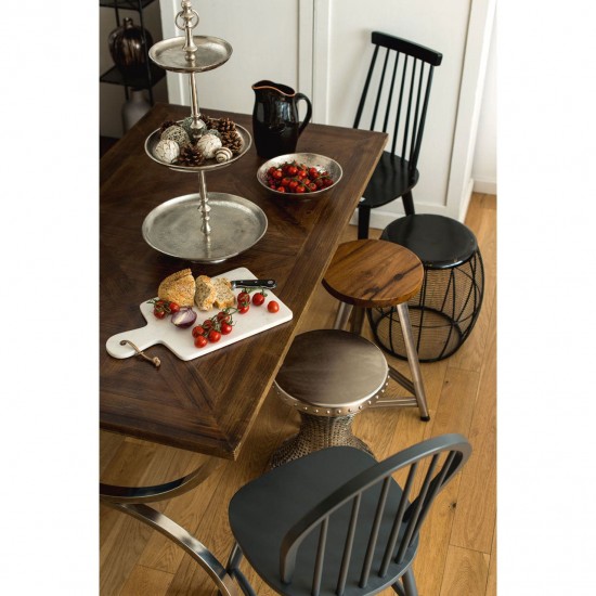 Hoboken Wood And Steel Dining Table 
