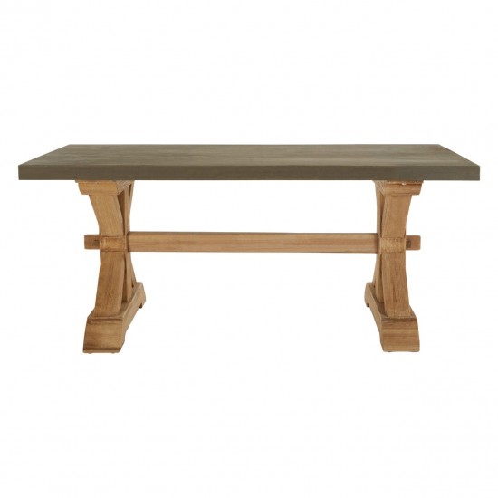 Tuscany Wood And Grey Dining Table