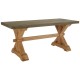Tuscany Wood And Grey Dining Table