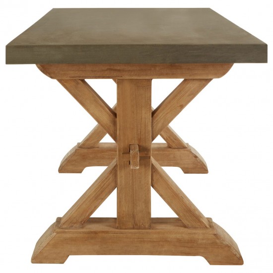 Tuscany Wood And Grey Dining Table