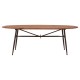Rogano Industrial Walnut Dining Table 