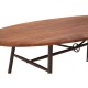 Rogano Industrial Walnut Dining Table 
