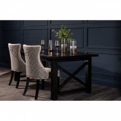 Tuscany Black Oak Dining Table 