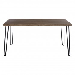 Harlem Wood And Iron Dining Table 