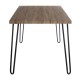Harlem Wood And Iron Dining Table 
