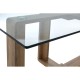 Tribeca Glass And Wood Dining Table 