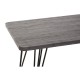 Norse Grey Wood And Black Dining Table 