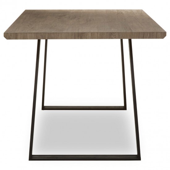 Anton 2 Wood And Iron Dining Table 