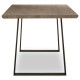 Anton 2 Wood And Iron Dining Table 