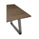 Anton 2 Wood And Iron Dining Table 