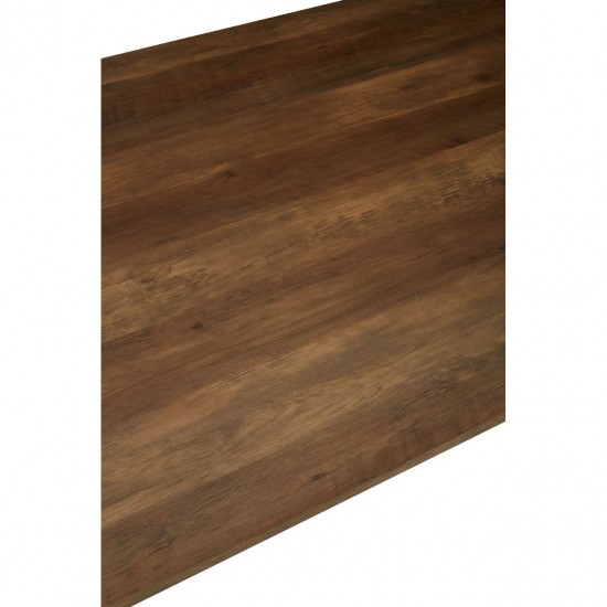 Anton 3 Wood And Iron Cross Base Dining Table 