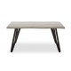 Anton 4 Grey Wood And Iron Base Dining Table 