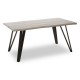 Anton 4 Grey Wood And Iron Base Dining Table 