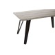 Anton 4 Grey Wood And Iron Base Dining Table 