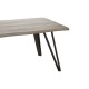 Anton 4 Grey Wood And Iron Base Dining Table 
