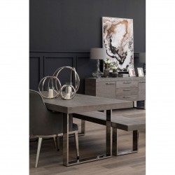 Milan Grey Elm Dining Table
